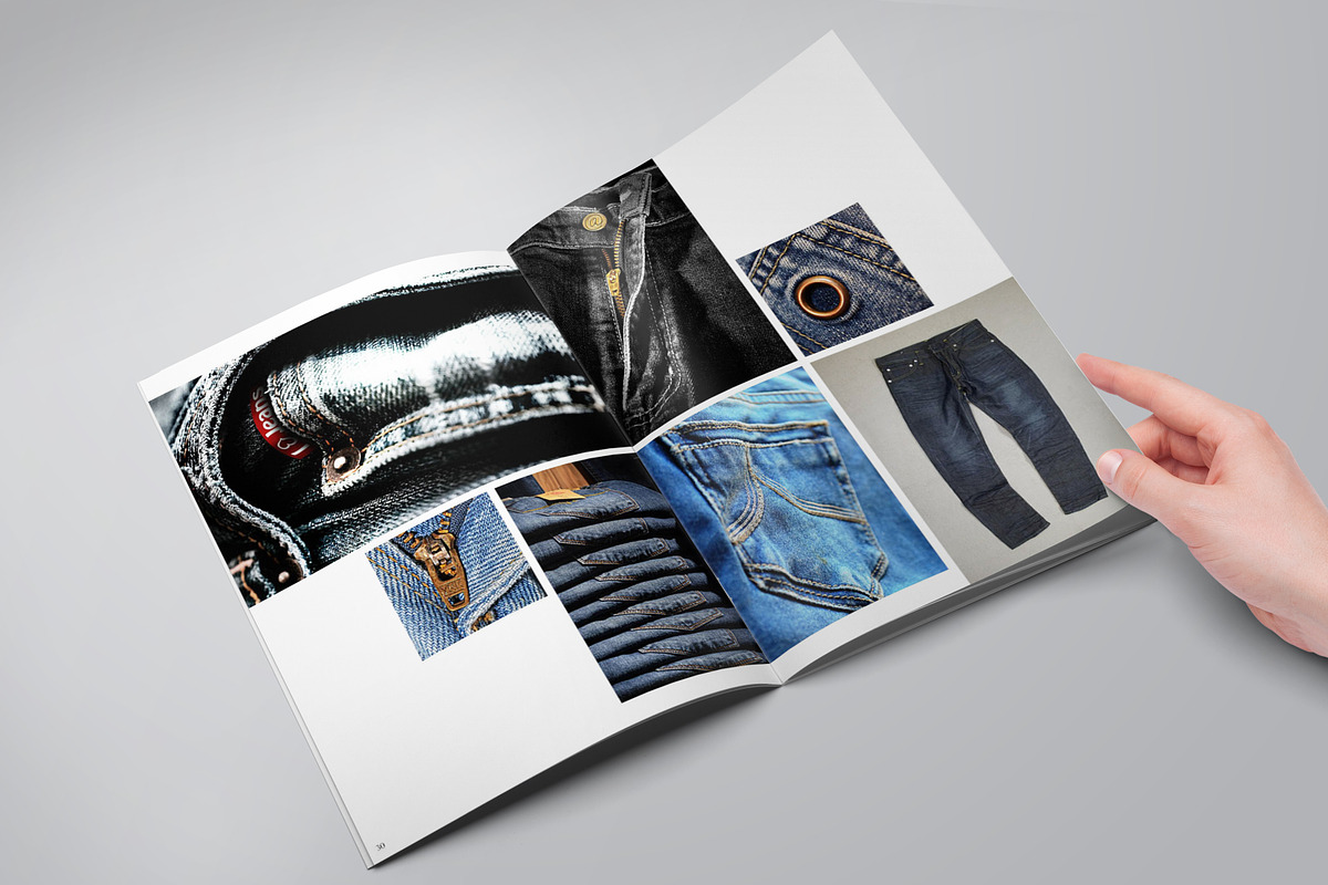 Denim Fashion Lookbook, a Brochure Template by Bookrak Graphic Design (Photo 10 of 11)