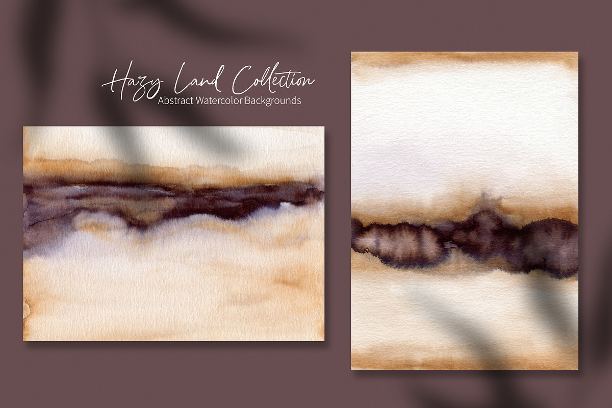Hazy Lands Watercolor Art Textures, a Texture Graphic by Marmoris.Arts (Photo 12 of 17)