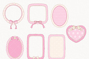 Coquette Frame Clipart, a Decorative Illustration by TitaLivingArt (Thumbnail 5 of 10)