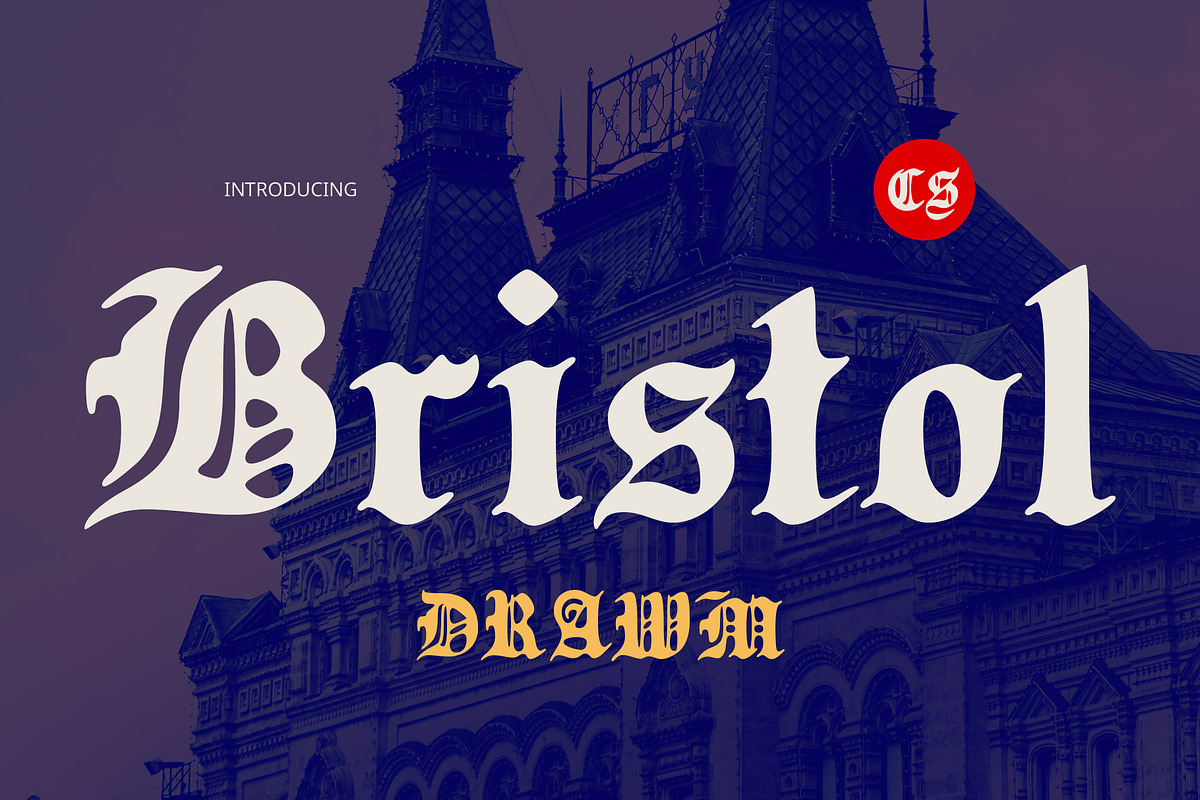 CS Bristol Drawn, a Blackletter Font by Craft Supply Co. (Photo 1 of 8)