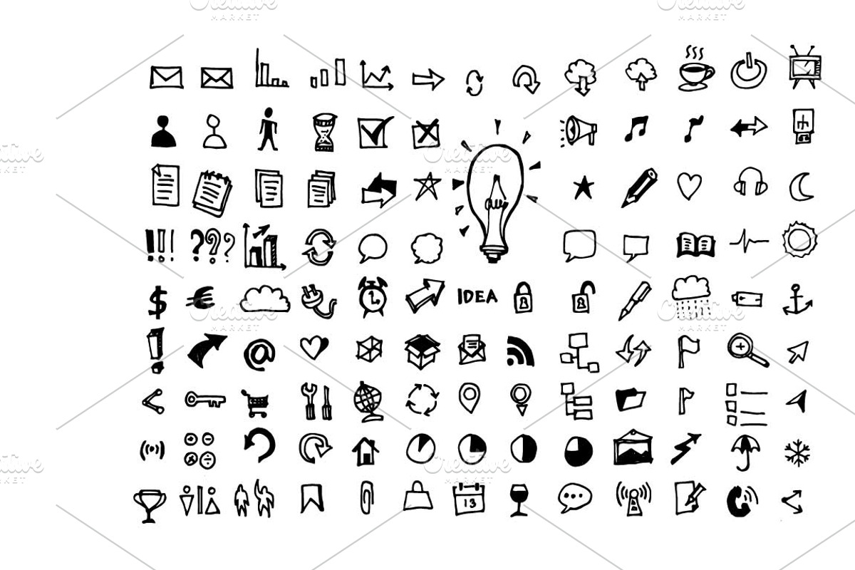 4657 Hand Drawn doodle elements, an Education Illustration by TKDoodle (Photo 37 of 77)