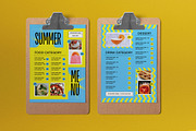 Blue Flat Design Summer Food Menu, a Flyer Template by graphicook (Thumbnail 4 of 4)
