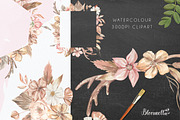 Watercolour Bohemian Florals Neutral, a Decorative Illustration by Bloomella (Thumbnail 3 of 8)