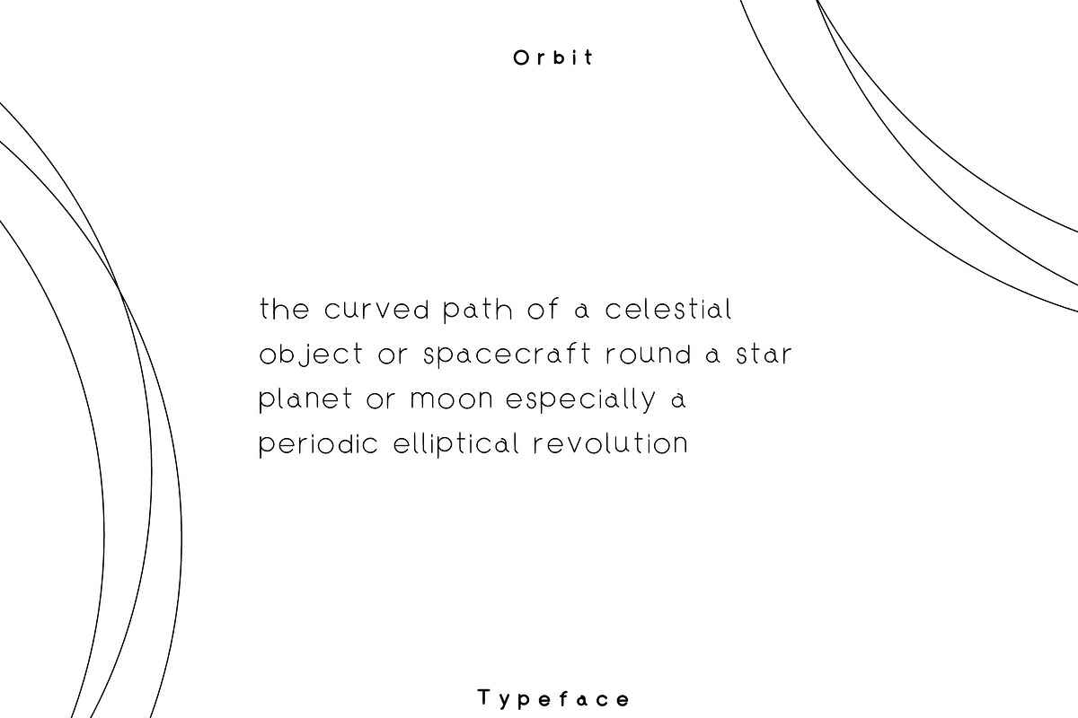 Orbit - Typeface preview 5