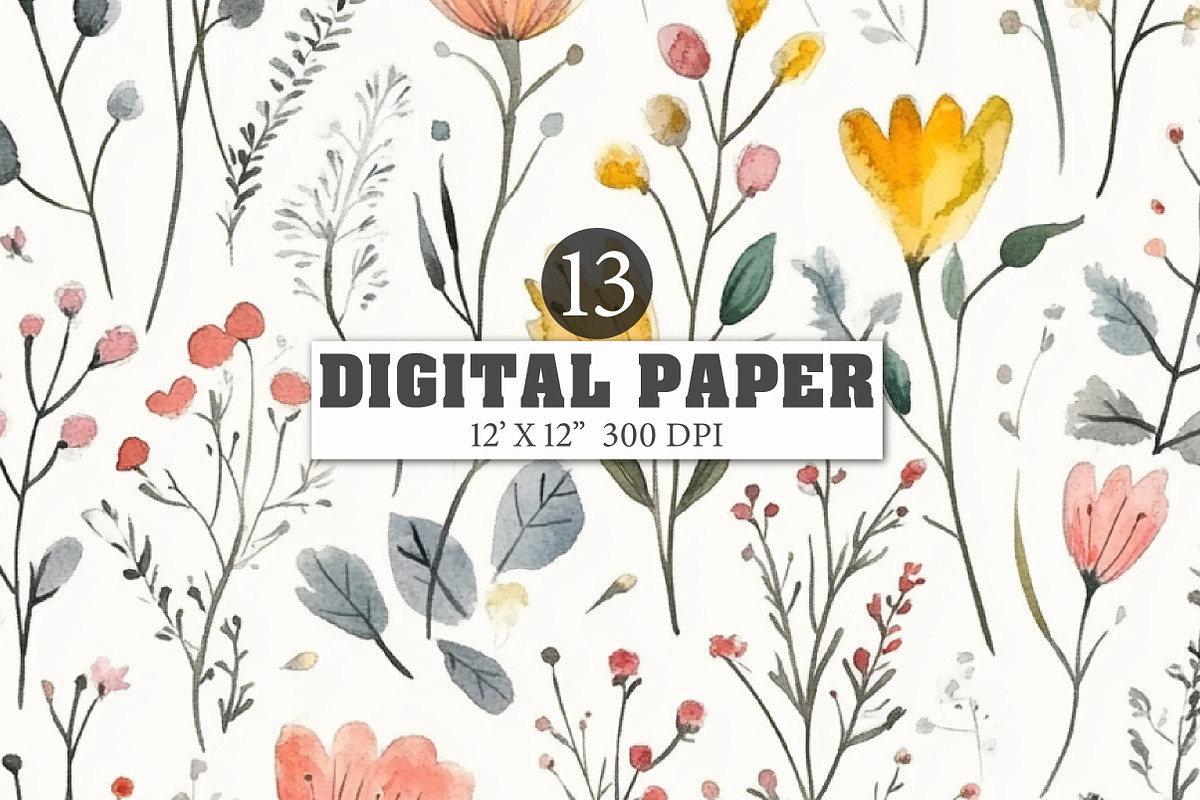 Spring Digital Paper, an Illustration by Designworld (Photo 1 of 4)