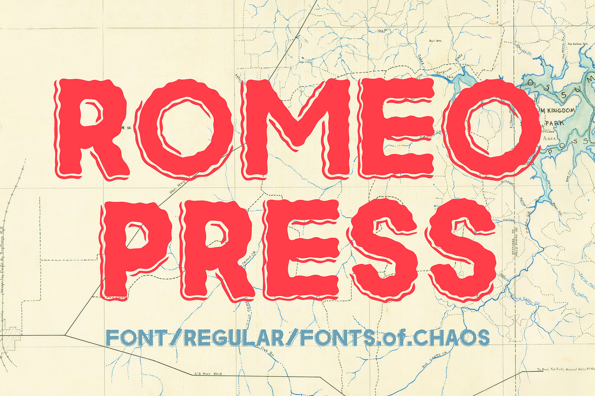 Romeo Press - Font, a Sans Serif Font by David is Creative (Photo 1 of 8)