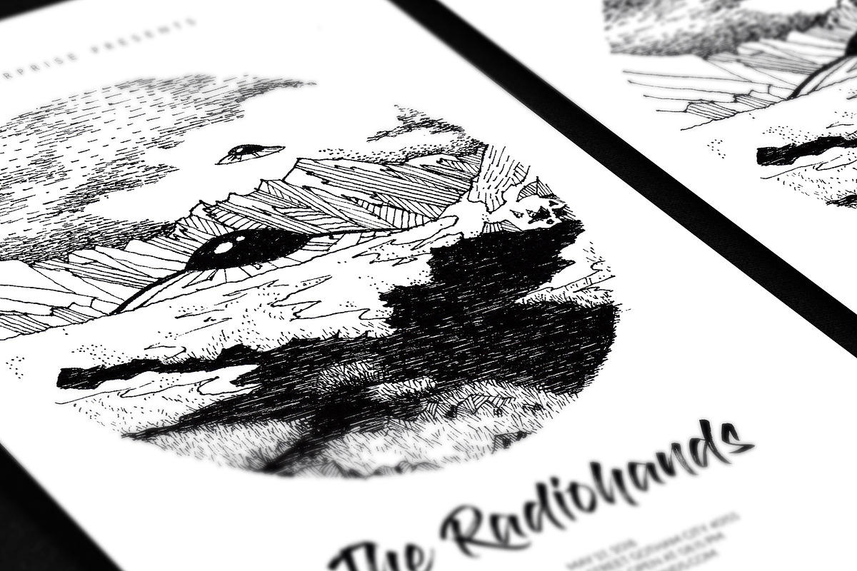 Hand Drawn Alien Arrival Flyer, a Flyer Template by ashenterprise (Photo 3 of 5)