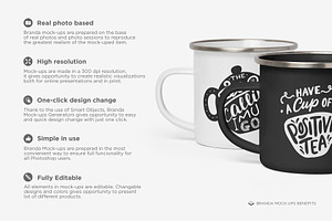 Enamel Mugs Mock-up