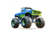 Prompt Monster Truck Clipart, a Decorative Illustration by Creative design (Thumbnail 5 of 7)