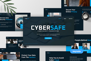 Cybersafe - Cyber Security Keynote, a Presentation Template by MtvtdArt