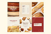Bakery Instagram Canva Template, a Social Media Template by Mia Branding Studio (Thumbnail 2 of 4)