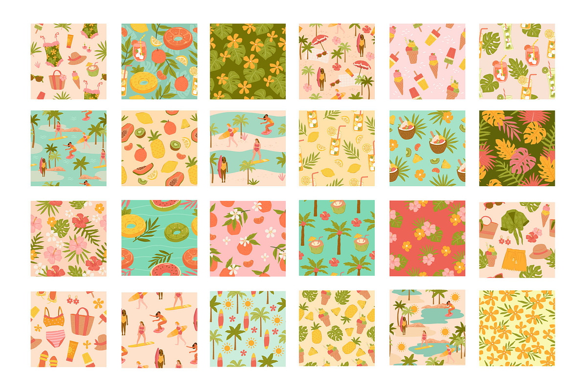 Tropical Summer Beach Illustrations, a Background Graphic by CreativeChristiana (Photo 11 of 14)