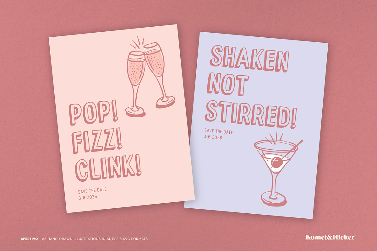 Aperitivo - Hand-drawn Illustrations, a Food Illustration by Komet & Flicker (Photo 5 of 7)