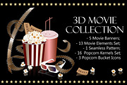 3D Movie Collection, an Object Graphic by Toltemara (Thumbnail 1 of 8)