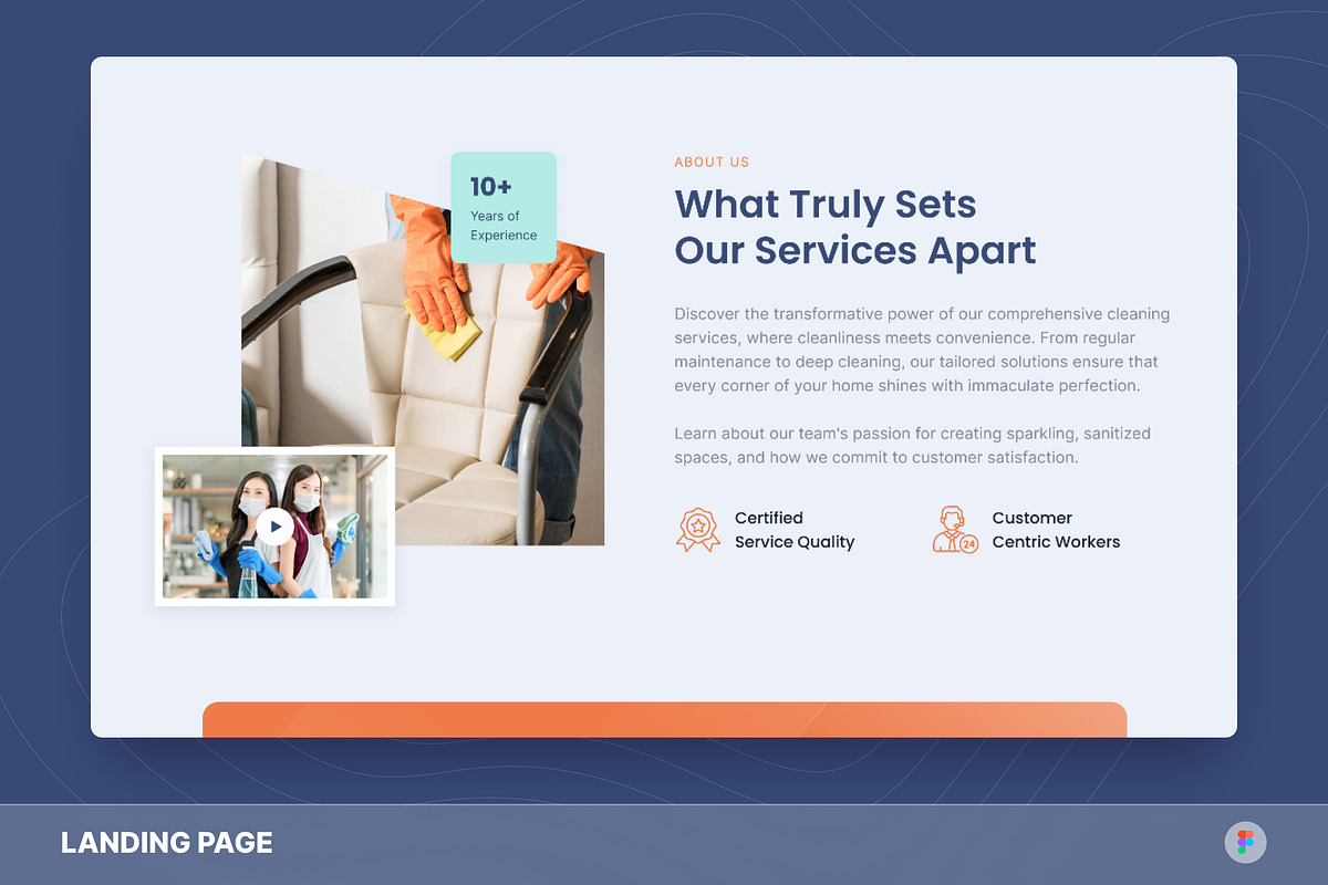 Home Service Landing Page, an UI Kit Template by Studio Delapan (Photo 2 of 3)