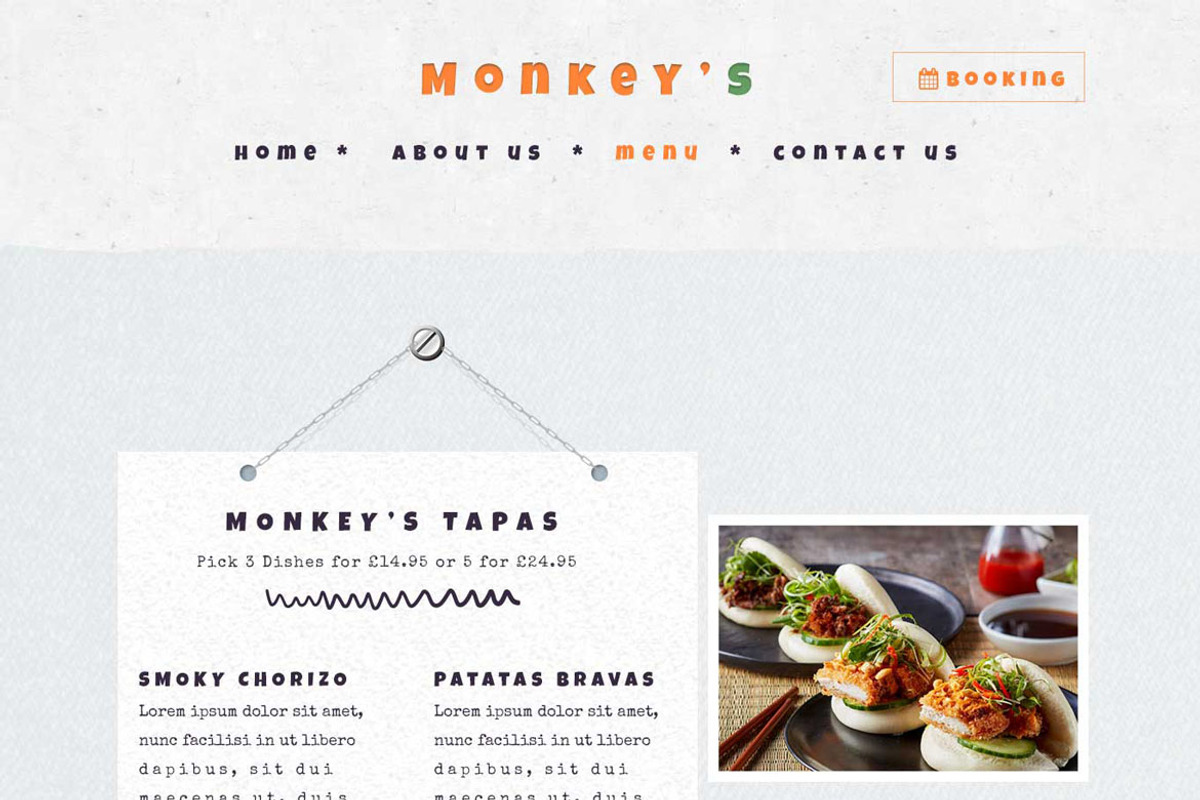 PSD Restaurant website, a Websites & App Template by Alexander's Studio (Photo 3 of 4)