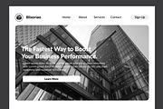 Architecture Wireframe Landing Page, a Wireframe Template by MightyDesign (Thumbnail 2 of 8)