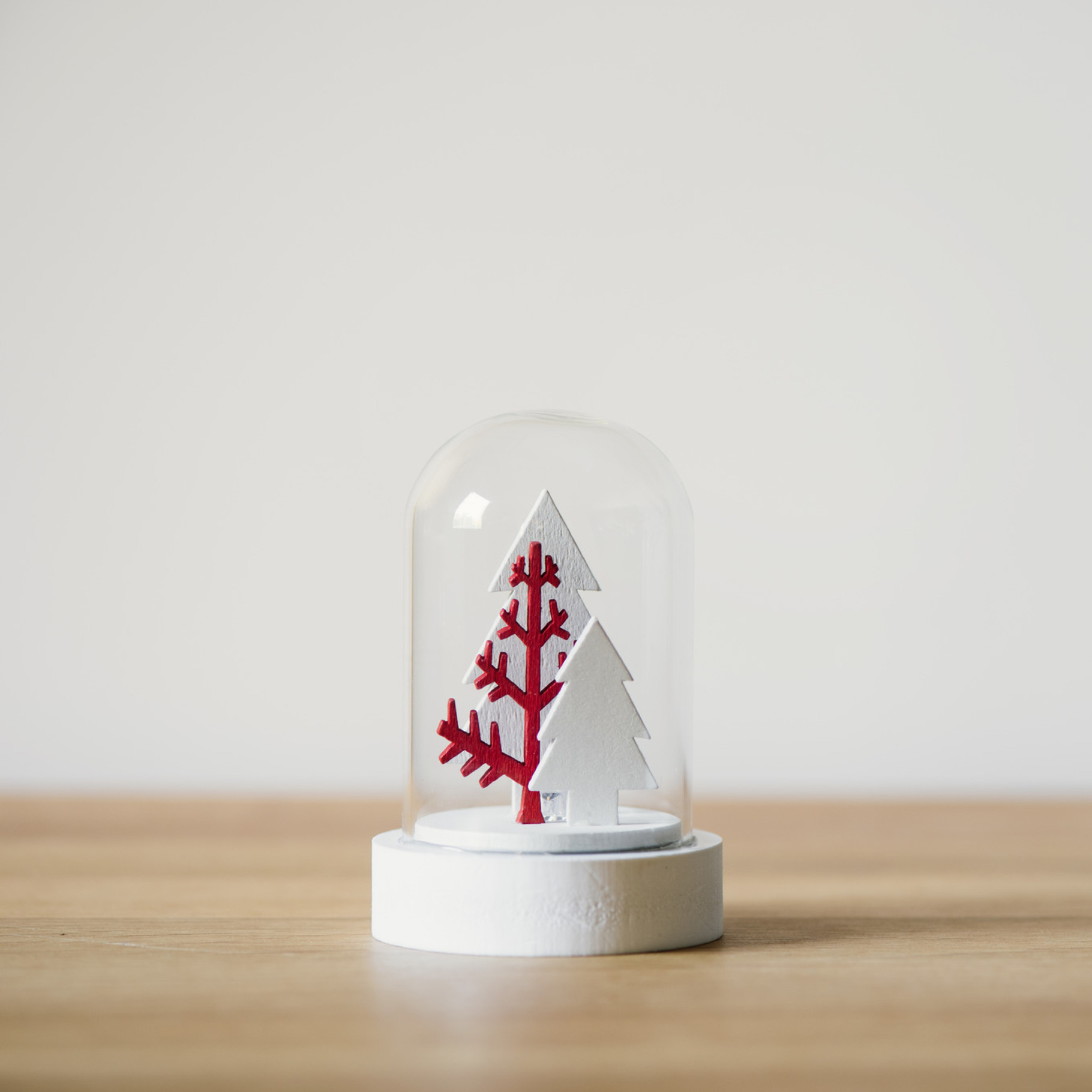 Christmas snow globe with trees, a Background Photo by RosyMaple