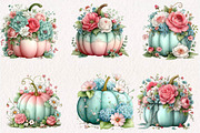 Pastel Pumpkin Clipart, a Seasonal Illustration by CreationArt (Thumbnail 2 of 7)