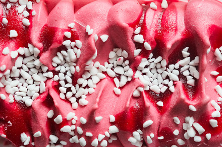 Ice cream top view