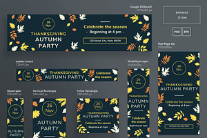 Banners Pack Autumn Party