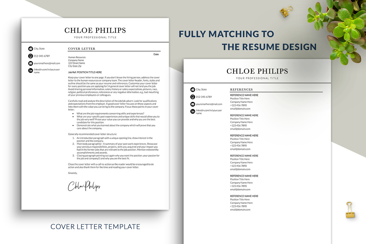 Minimal Modern CV Resume Template, a Resume Template by BestResumes.Co (Photo 3 of 8)