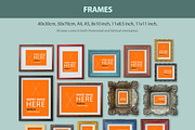 Frames and poster mock-ups, a Print Template by All Design Store (Thumbnail 2 of 2)