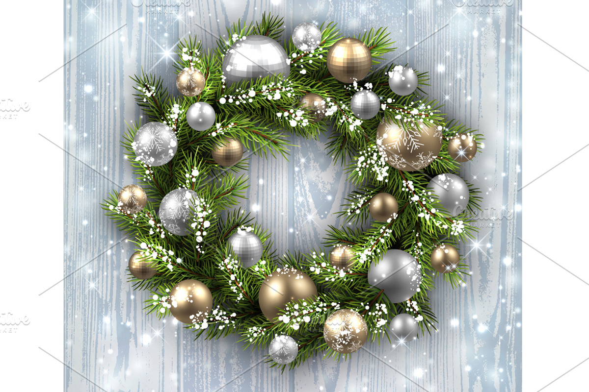 Big golden Christmas & New Year set, a Decorative Illustration by Vjom (Photo 11 of 30)