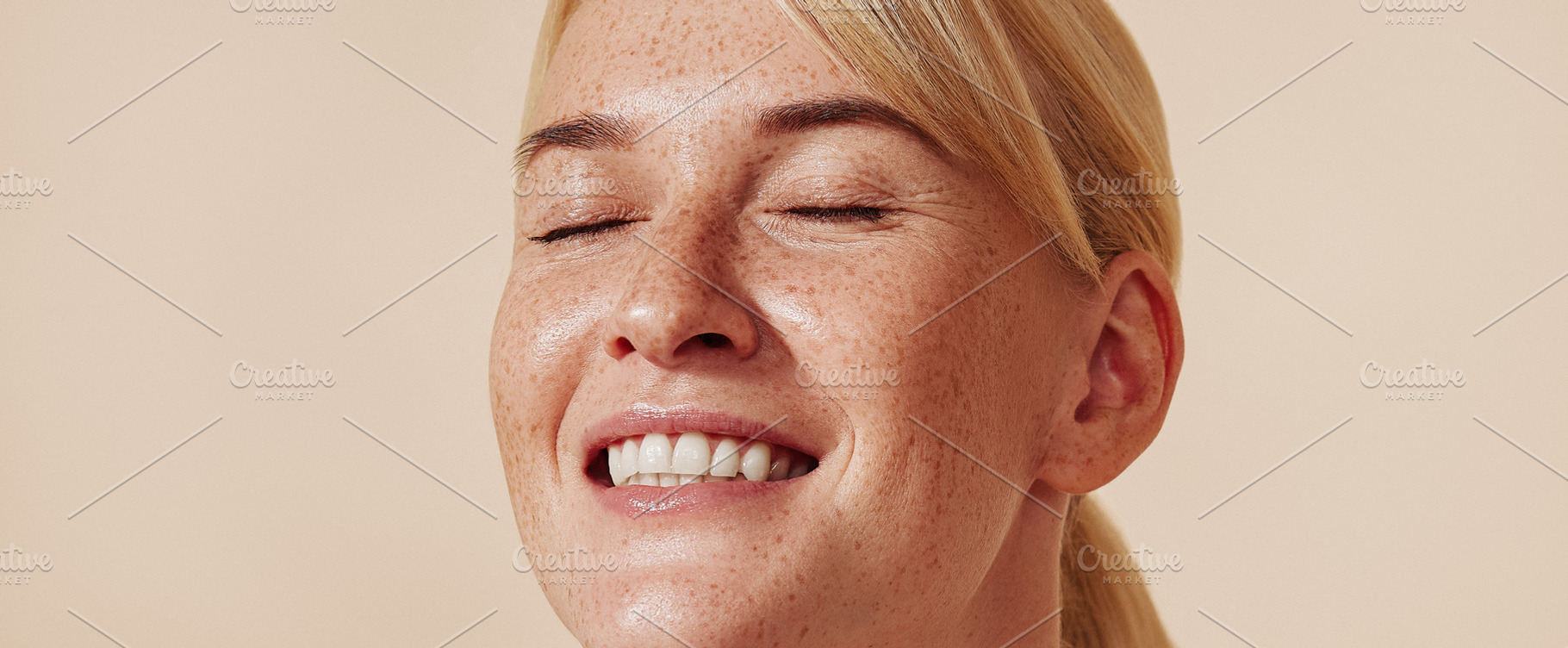High-detailed portrait of a smiling, a Beauty & Fashion Photo by Artem Varnitsin