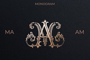 MA AM Wedding Monogram Logo, a Branding & Logo Template by LogoAV (Thumbnail 1 of 6)