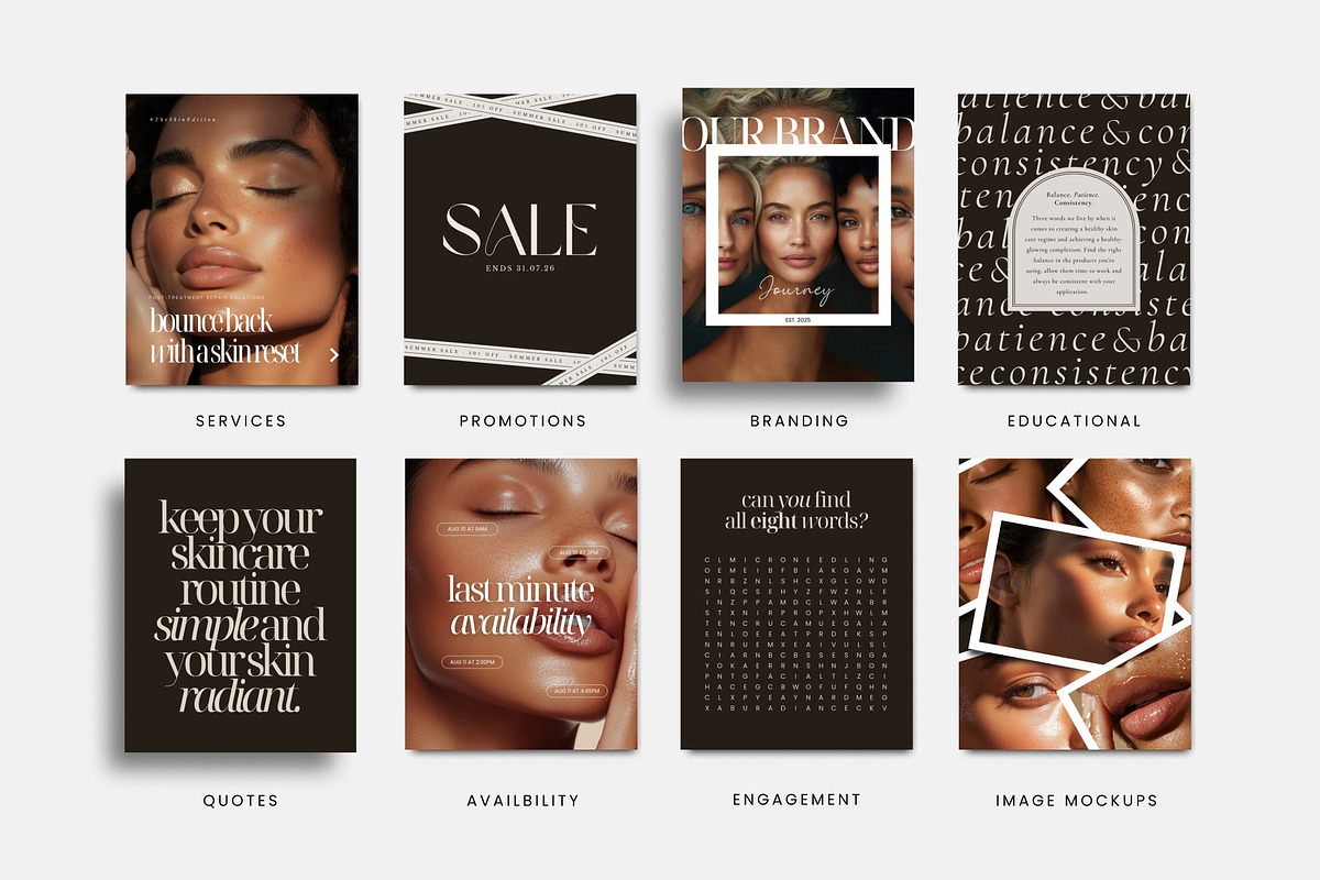 650 Esthetician Instagram Templates, a Social Media Template by COCO Designs (Photo 9 of 25)