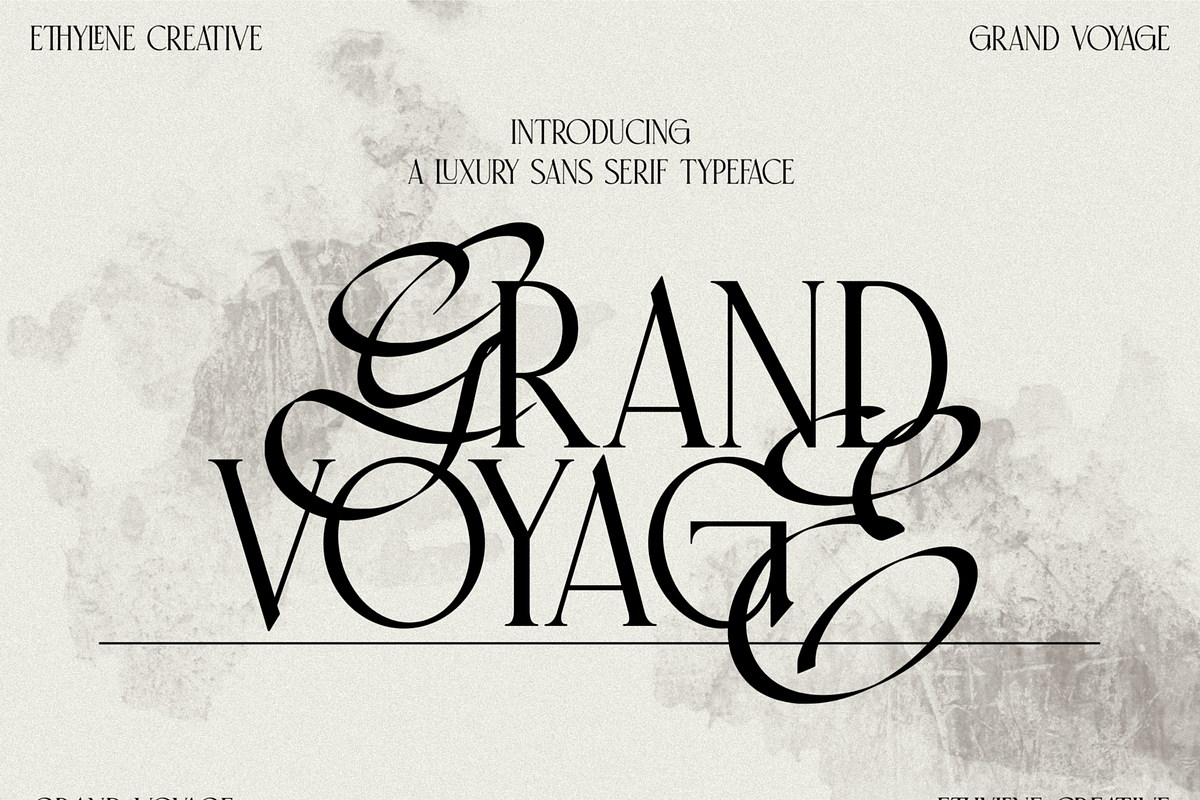 Grand Voyage, a Font by ethylene.creative (Photo 1 of 13)