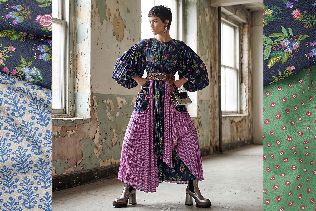 Modern Folk Botanical Patterns, a Pattern Graphic by Sonulkaster (Photo 3 of 13)