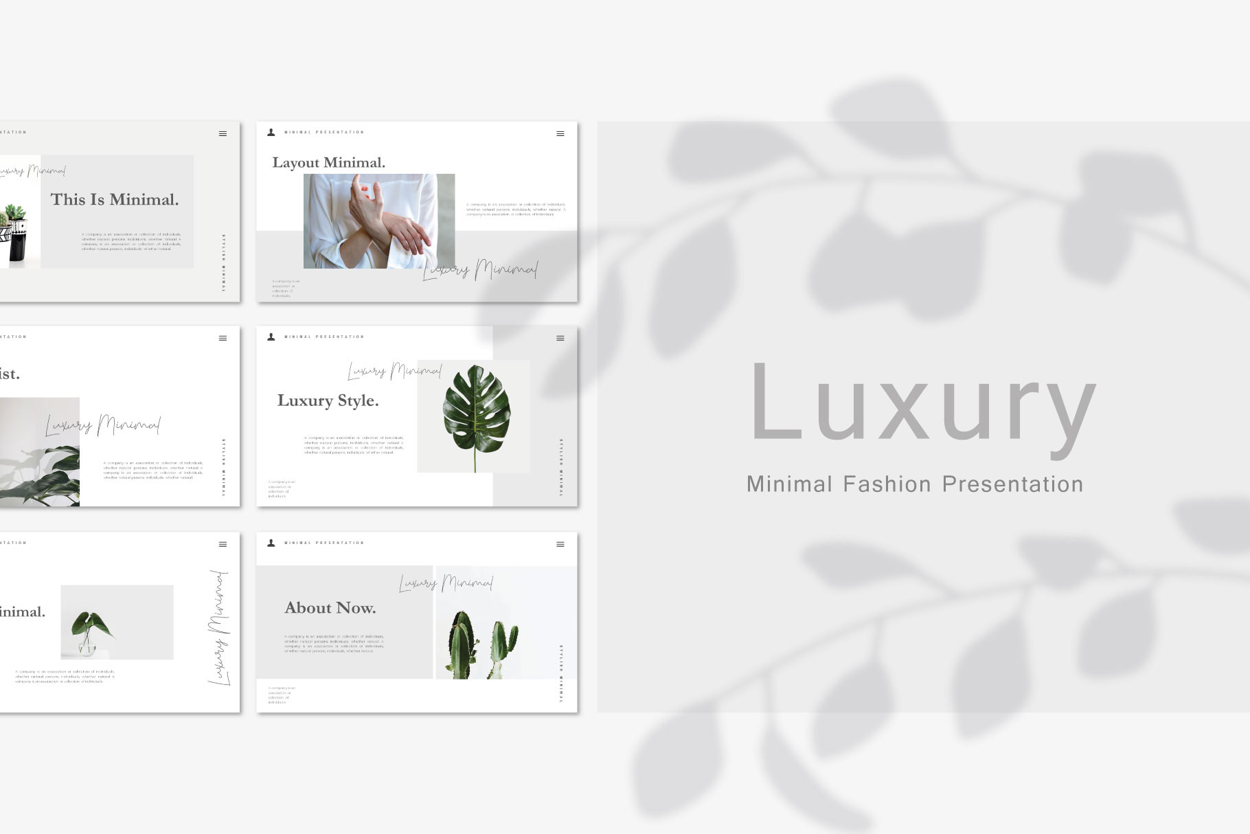 Luxury - Minimal Powerpoint Template, a Presentation Template by ...