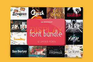 Display Font Bundle Vol.1