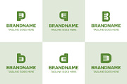 Letter P Q B D Comb Modern Logo Set, a Branding & Logo Template by Pray Art Design Studio (Thumbnail 1 of 2)