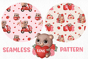 Valentine’s Day watercolour, an Animal Illustration by designs.svkl (Thumbnail 6 of 7)
