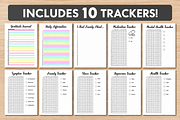 Mental Health Trackers Bundle, a Stationery Template by DreamyOverlay (Thumbnail 2 of 8)