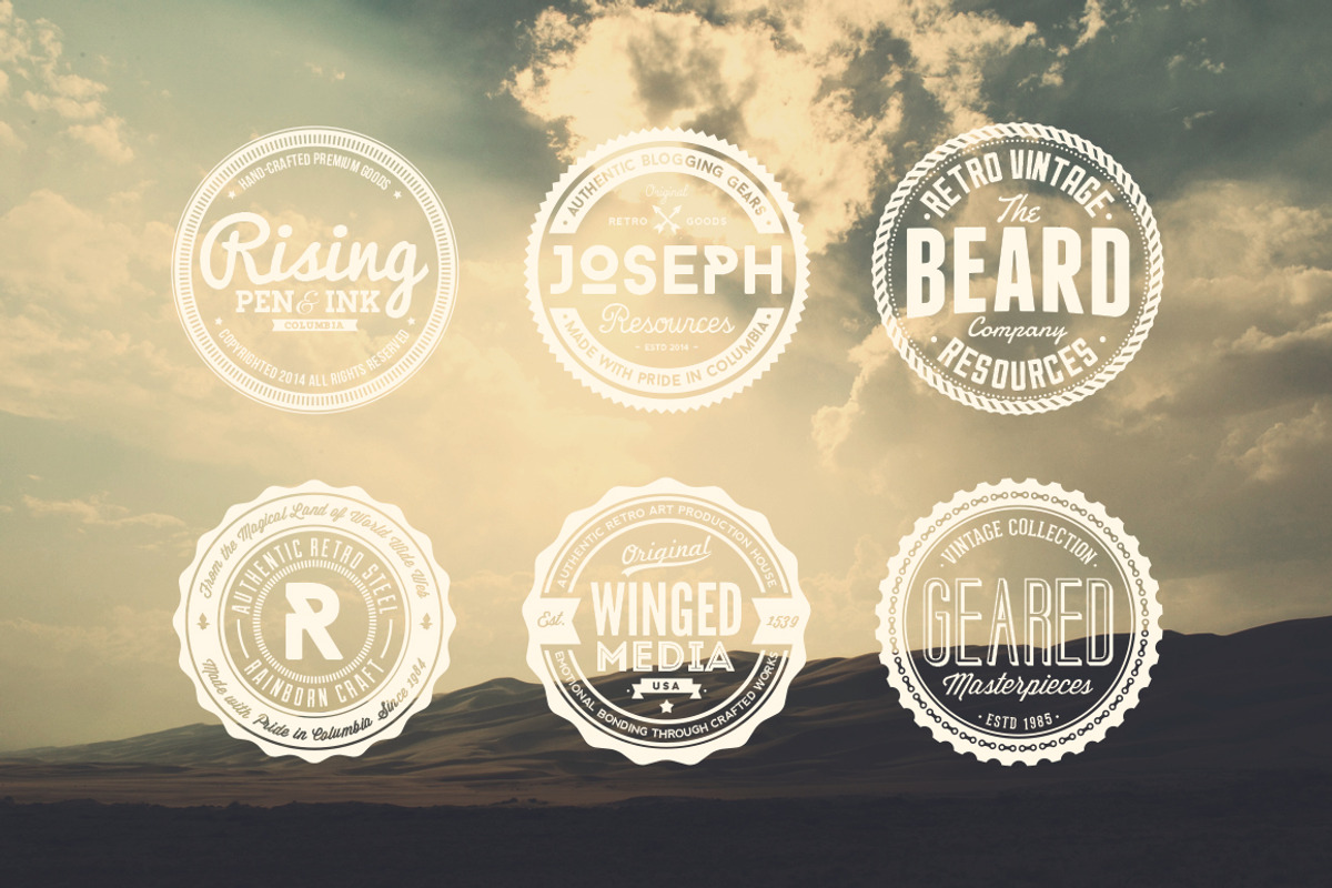 11 Trendy Vintage Badges Volume 2, a Branding & Logo Template by Yusof Mining (Photo 4 of 5)