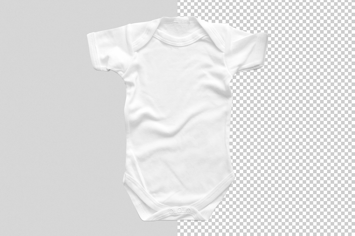 Baby Grow Bodysuit Mockup, an Apparel Mockup by Aurora Graphics (Photo 4 of 4)
