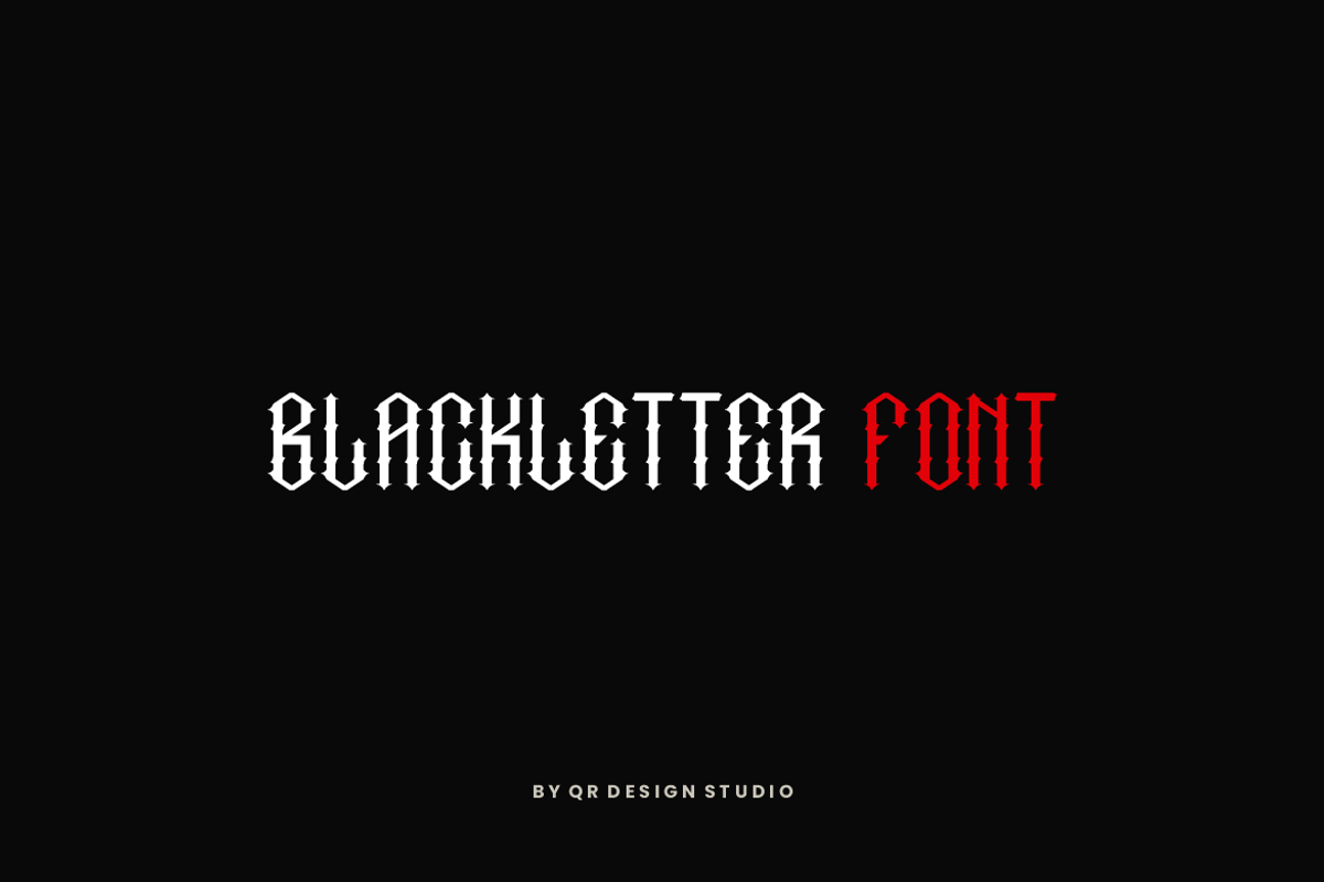 Gasacer - Medieval Blackletter Font, a Blackletter Font by QR Design Studio (Photo 4 of 7)