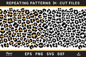 Leopard print SVG, Cheetah patterns