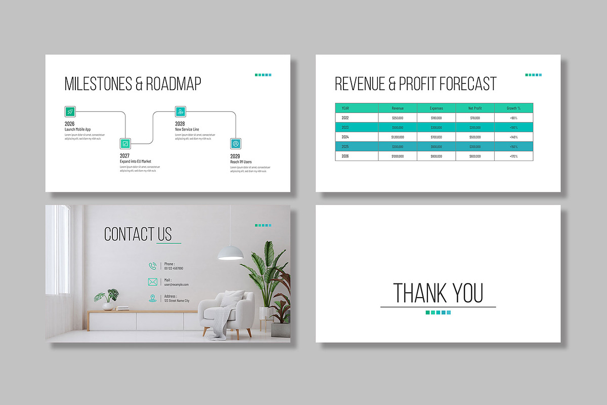 Minimal Business Plan Presentation, a Presentation Template by Mighty-Slide (Photo 6 of 6)