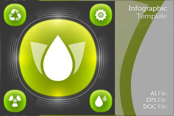 Eco Web Flat Vector Icons