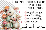 Whimsical Mother's Day Bunny Clipart, an Illustration by Daily.Designs (Thumbnail 2 of 7)