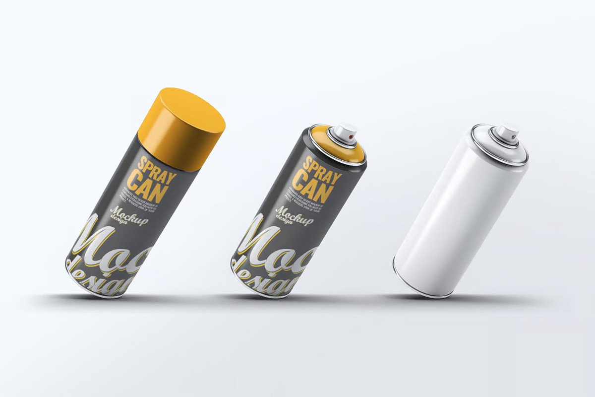 Spray Paint Mock-Up, a Product Mockup by DesignRushMarket (Photo 4 of 6)