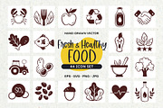 Natural Food, Diet & Allergen Icons, a Solid Icon by insemar (Thumbnail 1 of 4)