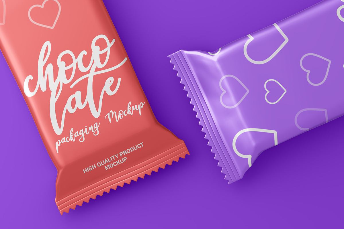 Chocolate Bar Packaging Mockup, a Packaging Mockup by Toasin Studio (Photo 7 of 8)