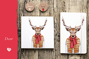 Deer / Winter time, an Animal Illustration by Victoria_Novak (Thumbnail 3 of 3)