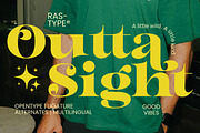 Outta Sight, a Serif Font by Rastype (Thumbnail 1 of 10)